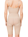 Contour mid-thigh bodysuit shape wear beige faja modeladora cómoda soporte tallas grandes extragrandes todas las tallas