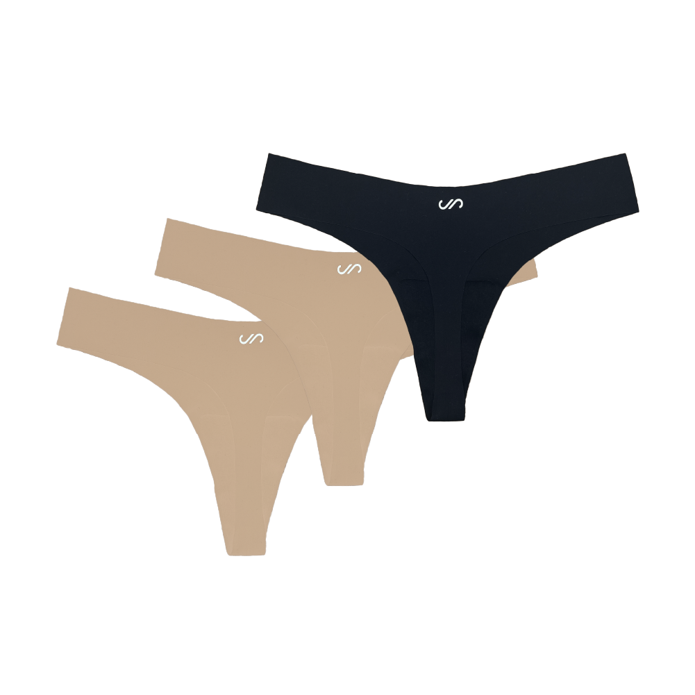 Ropa interior transpirable para mujeres. Calzones moldeadores de uso diario, ajuste perfecto, invisibles bajo la ropa. Lencería mujer, bragas, panties sin costuras.			